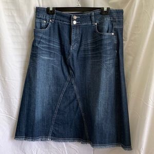 Style J jean a-line/pencil jean skirt
